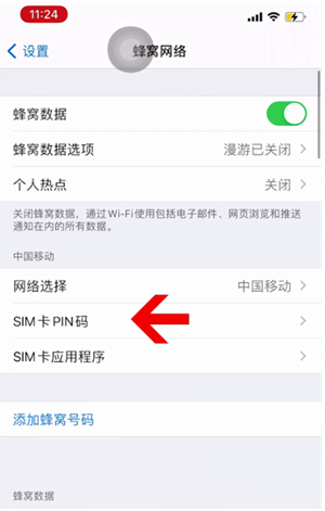 冠县苹果14维修网分享如何给iPhone14的SIM卡设置密码 