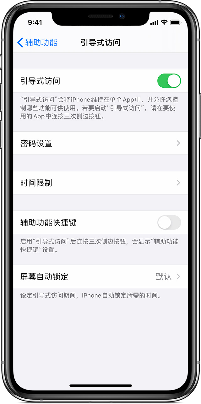 冠县苹果手机维修分享如何在 iPhone 上退出引导式访问 