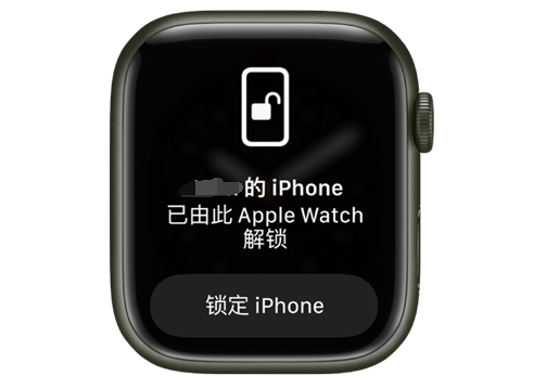 冠县苹果手机维修分享用 AppleWatch 解锁配备面容 ID 的 iPhone方法 