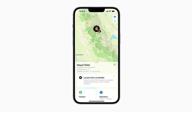 冠县苹果14维修分享iPhone14系列中 FindMy功能通过卫星分享位置方法教程 